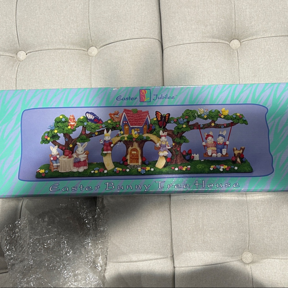 Easter Bunny Tree House Decoration